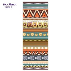 正品高檔瑜伽毯瑜伽布鋪巾瑜伽鋪巾吸汗毯毯巾毛巾瑜伽鋪巾防滑隔臟布, 民族風情【61x183cm】, 1個