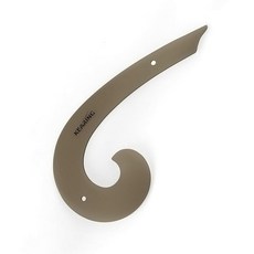 KEARING 30.5cm(12인치) 바느질용 투명 바리 폼 커브 눈금자 샌드위치 라인 스케일 패턴 제작을 위한 프렌치 커브 눈금자 패션 디자인 측정을 위한 힙 커브 눈금, PM6012(9인치)