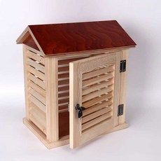 백엽상 기온측정 과학실험 온도계 관찰 실습 측정박스, 원목 백엽상