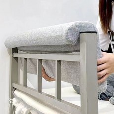 學生宿舍床頭靠墊, 灰色【牀頭靠背+背部卡扣+可拆洗】,長40cm高25cm厚5cm【偏小款】