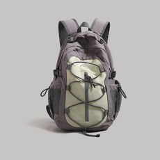 2025新款女士休閒學生雙肩包大容量書包運動揹包登山包短途旅行包, 灰色大號