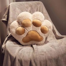 고양이 발바닥 담요 겸용 낮잠 베개 사무실 차량용 따뜻한 쿠션