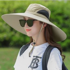 HJ무브먼트 남자 여자 빅사이즈 등산 모자, 베이지