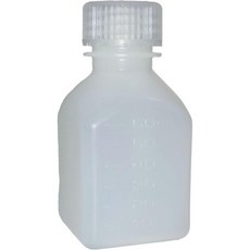 날진 HDPE 사각 좁은 입병, 2 Ounces