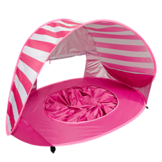 PPNT 어린이 해변 원터치 텐트 휴대용 수영장 야외, 핑크