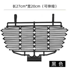 自行車車筐 摺疊加粗款 升級承重75斤, 普通伸縮蓋-黑色（無車筐）, 1個
