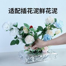花藝錫紙 70微米厚 0.2米*0.3米 10張 包花 插花 鎖水 花店活動佈置, 1個, 花藝錫紙：花店/婚禮/生日宴/活動,70微米厚：0.12米*0.12米 10