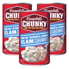 코스트코 CAMPBELL'S 클램차우더 스프캔, 505g, 3개