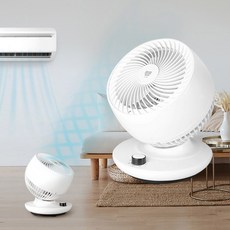 나비 스톰 저소음 에어 써큘레이터 좌우회전 3D 입체바람 선풍기 회오리그릴 NV210-MCCR10, NV210-MCCR10 화이트