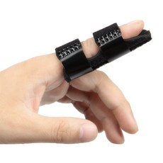 엣지프로 손가락 아대 보호대, 블랙, 1개