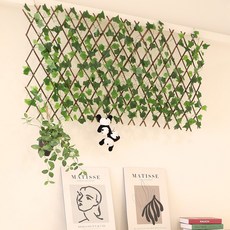 파티션 인조넝쿨 조화 울타리 인테리어, 넝쿨일체형 자바라 중(70cm)