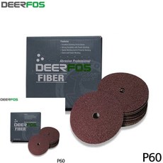 뻬빠 화이바 디스크페파 40장 60방 연마페파 샌딩페이퍼 100mm 689000AA (1EA), 본상품