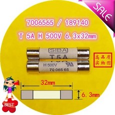 퓨즈 T 5A H 500V 7006565 189140 6.3x32mm 퓨즈 튜브 퓨즈