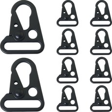 ITROLLE 10피스 금속 스트랩 버클 야외 등반 전술 튼튼한 후크 웨빙 백팩 39x25mm 키 후크용 두꺼운 로프 파라코드 158650, ITROLLE 10피스 금속 스트랩 버클 야외 등반 전