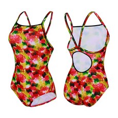 티막수영복[NC 강서점 직접출고] 탄탄이 웨이브페인트 스트랩 실내 원피스 수영복