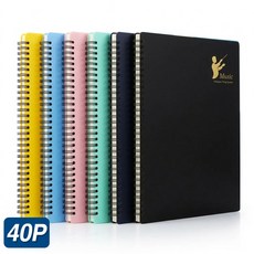 오피스존 플러스 스프링 악보화일 A4 40매 악보파일, 1개, 블랙