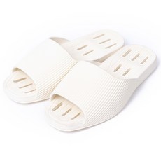 舒適浴室拖鞋, 白色, 1組