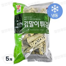 [정연푸드] 사조오양 김말이튀김 (냉동), 5개, 1kg