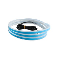 락모터스 자동차 본넷 후드 LED바 7색 4가지사이즈 도어 풋등 플렉시블 엠비언트라이트 스쿠프, 블루, 1세트, 150cm