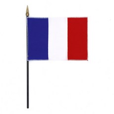 인사동공예 미니 탁상기 깃발 세계 국기 만국기 10x15cm, 1개, 프랑스
