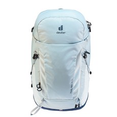 Deuter TRAIL PRO 輕量拔熱透氣登山背包 30SL 女性窄肩款, 白錫藍