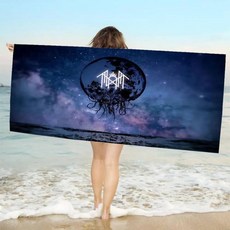 밴드 비치 타월 소녀들 화려한 색상의 목욕 건조 모래 스파 짐 수영장