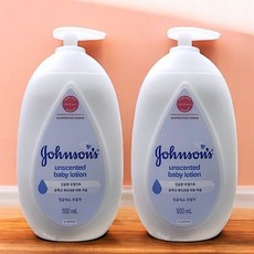 존슨즈 유아로션 화이트 베이비로션 500ml 2개