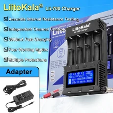 리토칼라 Lii-700 21700 26650 AA 충전식 리튬 배터리 스마트 LCD, 02 미국, 01 China Mainland, 01 Lii-700
