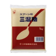 三井製糖 三溫糖 1KG 湯匙牌 日本福岡產 台灣代理 全素 獨特焦香 日式料理, 1個