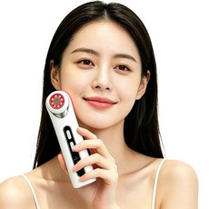 얼굴 피부 관리 마사지기 고주파 온열 3색 케어, 화이트, A7