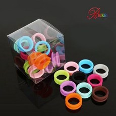 리케이 애견 미용 가위 손잡이 실리콘 링, 1개, 블랙