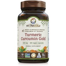 NUTRIGOLD 薑黃素素食膠囊 500mg, 1個, 120粒