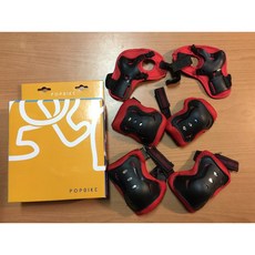 Tth Pop Bike 六件組護具 (護膝*2 護肘*2 護掌*2) 小騎士安全護具, 1個