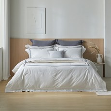 소프라움 앤 포지타노 100수 사틴면 호텔 이불커버 베개세트 네이비 싱글/퀸/킹