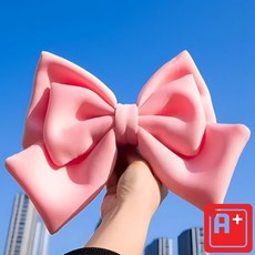 알탱고 귀여운 /리본/ 헬멧 부착형 레포츠용 선물용, 핑크