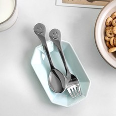 데이즈룸 스마일 유아용 스푼 포크, 1개