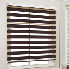 [윈샵 고급 항균 콤비블라인드 머큐리_쵸코렛_가로90~280 세로240cm ]사이즈 주문제작 롤스크린 커튼 아파트 거실주방안방 브라인드 아이방