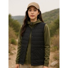 마운티아 여성 경량패딩 조끼 블랙 1MQVSW2502