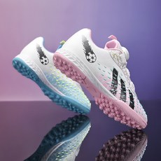 臺灣-出貨【新款熱銷】新款兒童旋轉紐扣鴛鴦碎釘足球鞋男比賽專業足球鞋女 XZHM