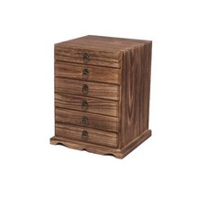 오동나무 보이차 보관함 수납함 원목 케이스 전통차 찻잎, 6단 가벼운 토스티드 미포함, 1개, 1ml