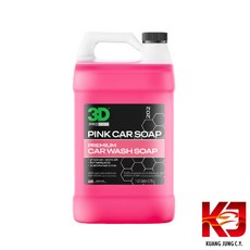 3D 粉紅洗車精 中性 高發泡清潔劑, 1個, 3.78L