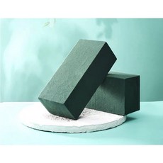 兩用鮮花乾燥花花泥組：永生花插花海綿、花泥刀、DIY花材、花藝底座，適用於插花班、盆花、婚禮用品, 綠色乾濕兩用/一塊(超商一單最多20塊)