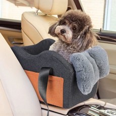 LIWSHWZ 콘솔 개 기저귀 패드가 흡수성 있는 자동차용 시트 미만의 지퍼형 부스터 인클, G. 그레이 중형 둥지