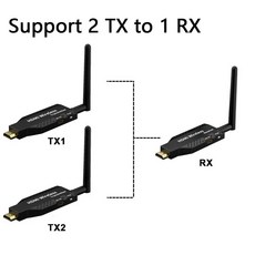 hdmi 송수신기 고화질 선택기 송출기 음성 전송기, 1개, 50m 송신기 2개 B, 기본 색상