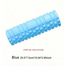 휴대도 편한 미니폼롤러 좁은부위 집중 지압 케어 25.5cm, 1개, 블루