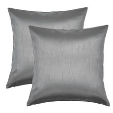 Aiking Home 61x61cm(24x24인치) 인조 실크 스퀘어 유럽 샴 지퍼 잠금 아쿠아(2개 세트)