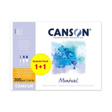[1+1] 캔손 몽발 300g 13.5x21cm 수채화 스케치북 제본(상세페이지확인)