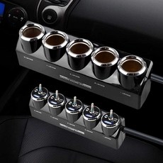 멀티시거잭 5구 스위치 차량용멀티시거잭 멀티소켓, 1개, Black-KX146 스위치 1-5, Black-KX146 스위치 1-5
