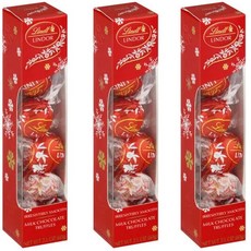 Lindt 瑞士蓮 LINDOR 難以抗拒的絲滑牛奶巧克力松露, 3個, 60g