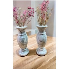 台灣-天然白大理石花瓶（插花 擺飾）